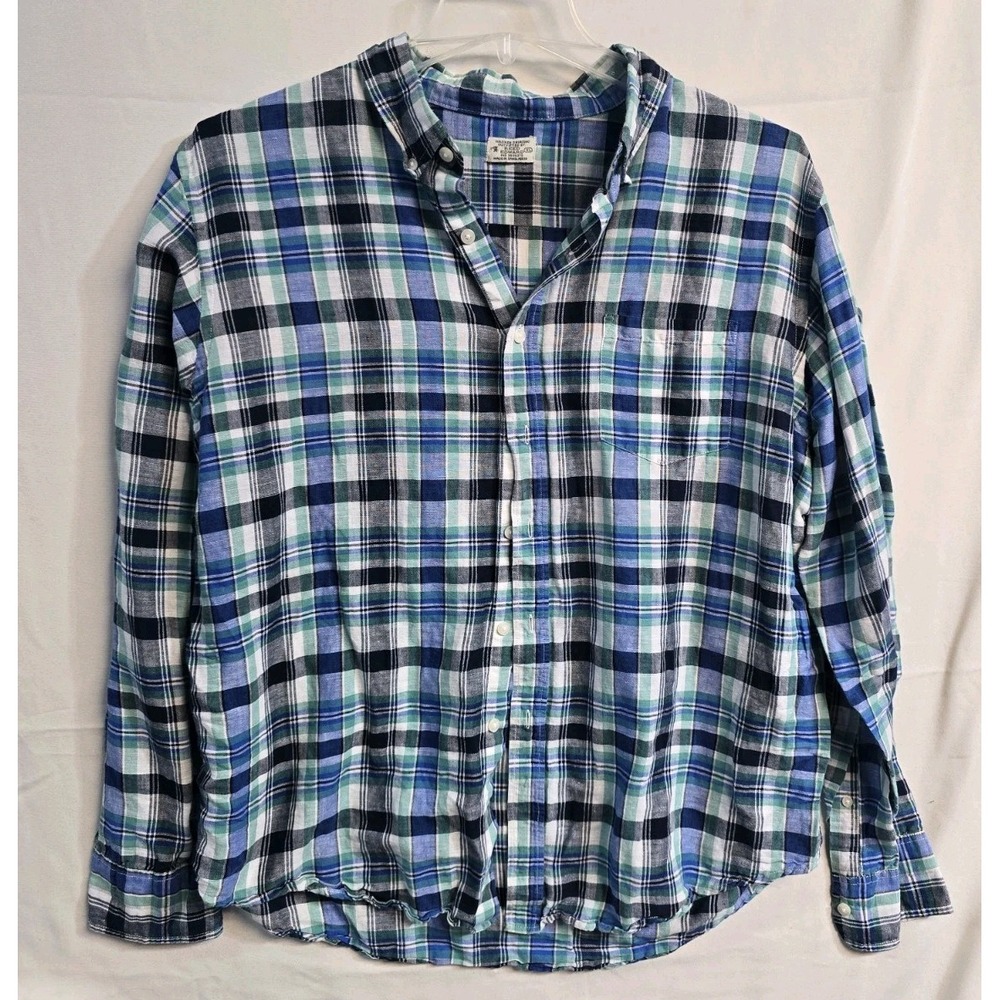 Reed Edward Shirt Mens XL Multicolor Plaid Long Sleeve Button Down Top
